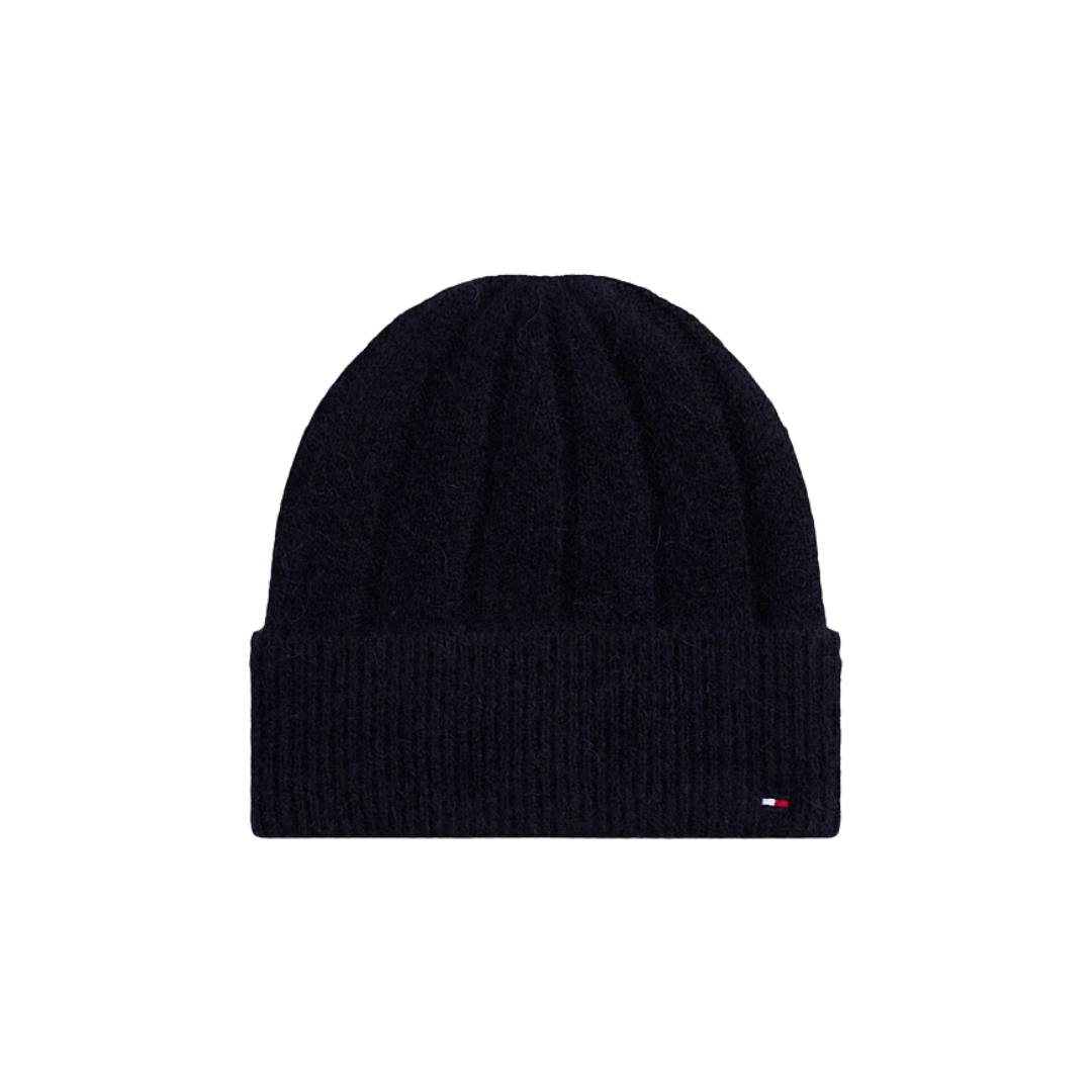 Tommy Hilfiger Berretto Morbido Con Lana e Bandierina