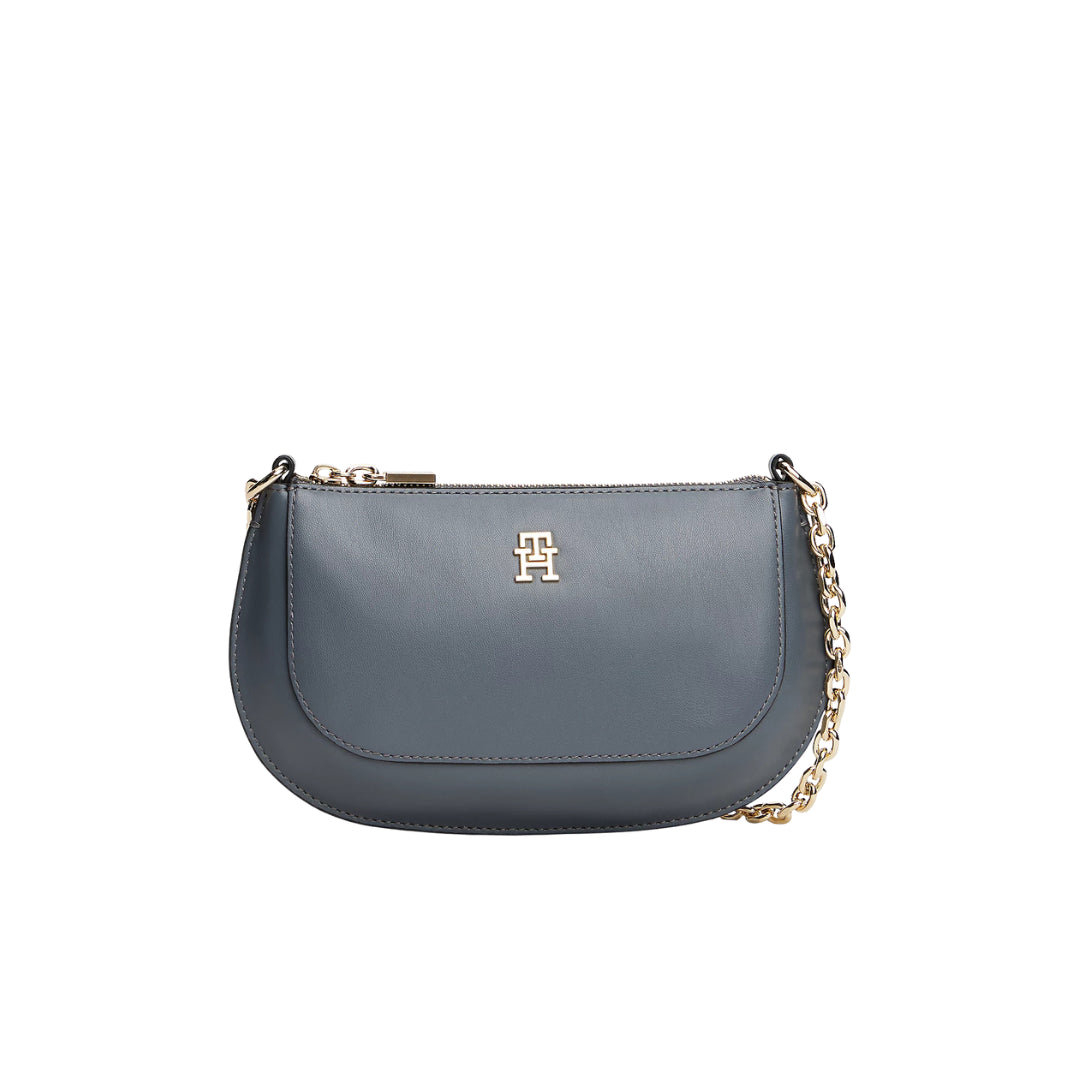 Tommy Hilfiger Borsa a Tracolla Con Catenella e Placchetta