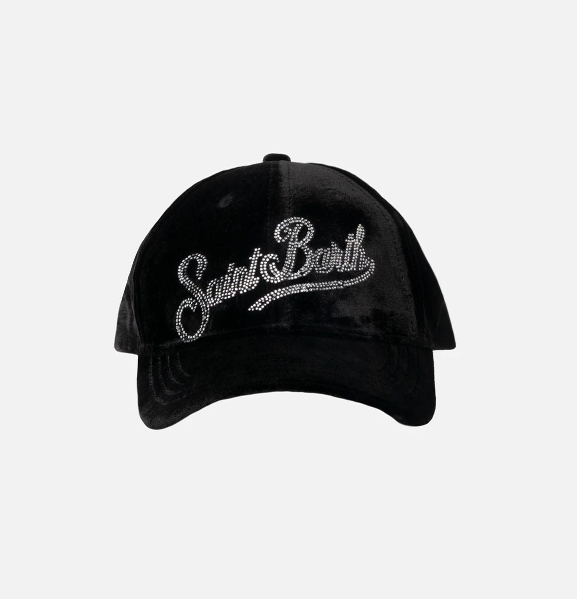 Saint Barth Cappellino Da Baseball Nero Con Logo In Strass