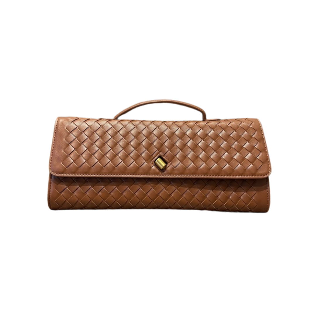 Pochette Intrecciata Con Manico e Tracolla Interna