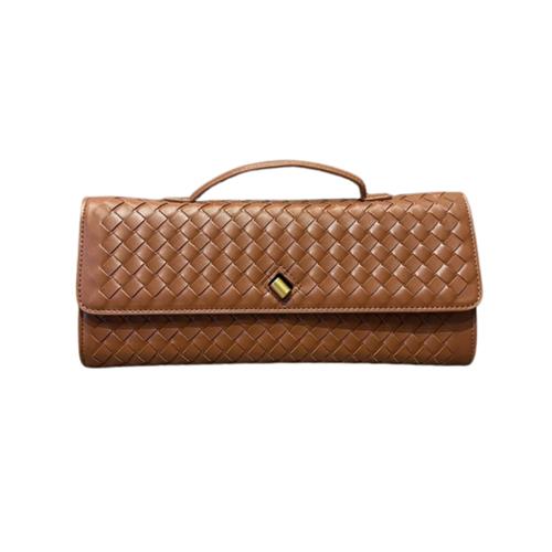 Pochette Intrecciata Con Manico e Tracolla Interna