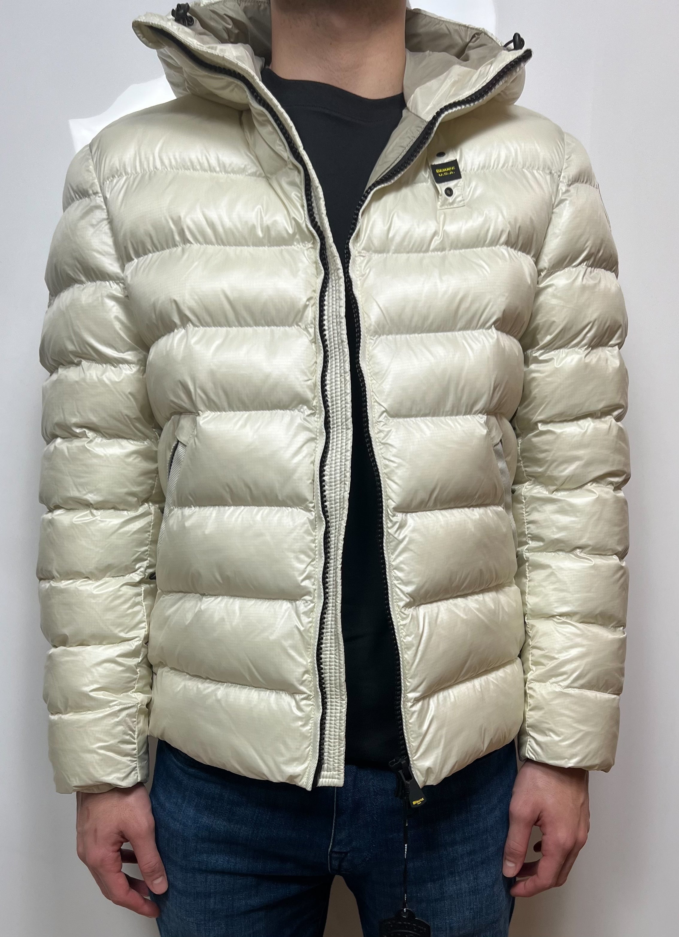 Blauer Giubbino Bianco