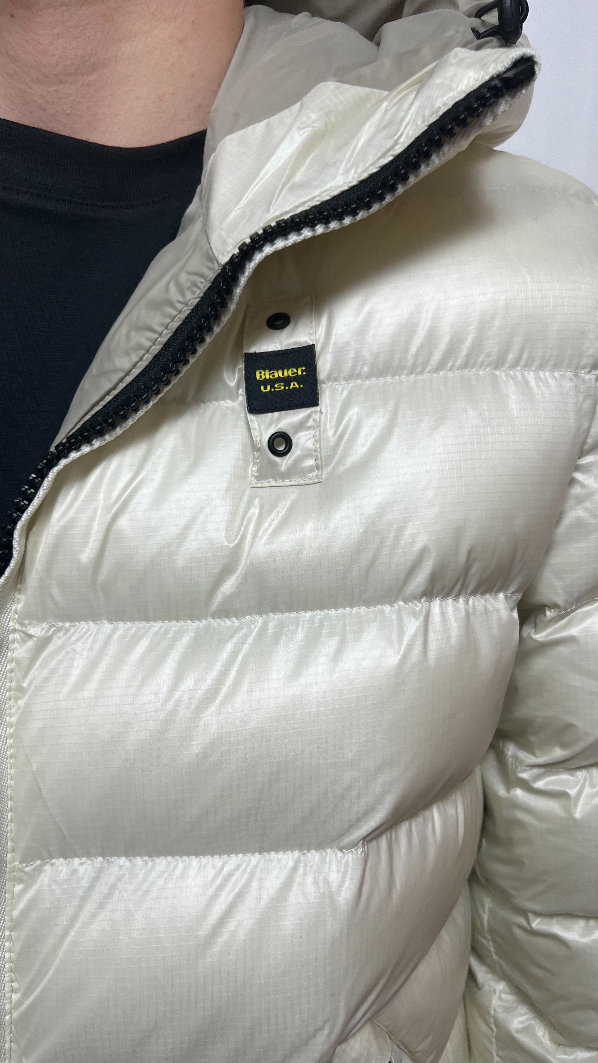 Blauer Giubbino Bianco