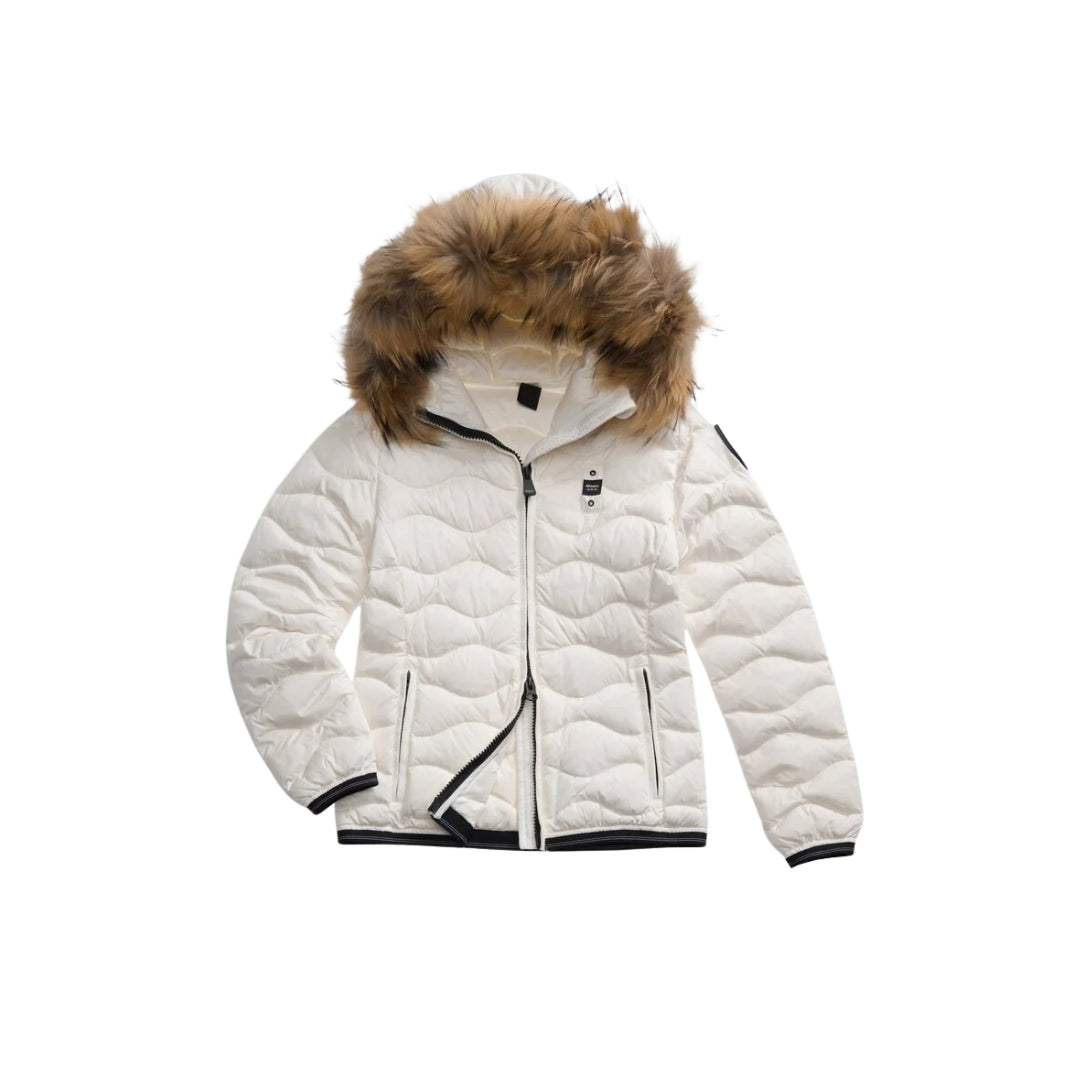 Blauer Piumino Con Bordo In Pelliccia

C03096 006047