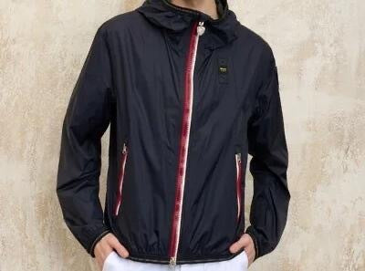 Blauer Giacca A Vento Nastrata Dodge