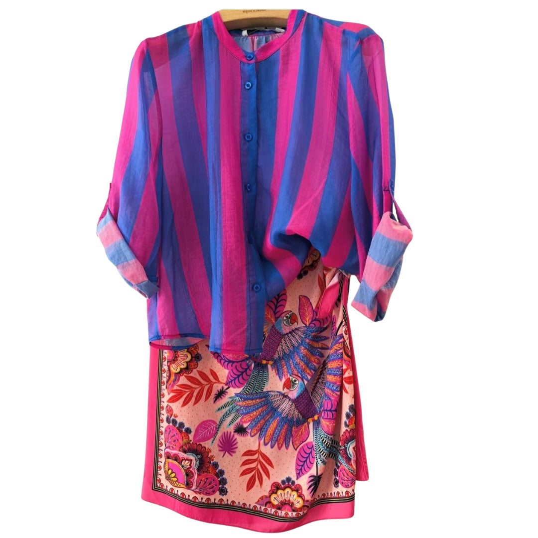 Camicia Rigata Collo Coreano HaveOne

CVS-Q422