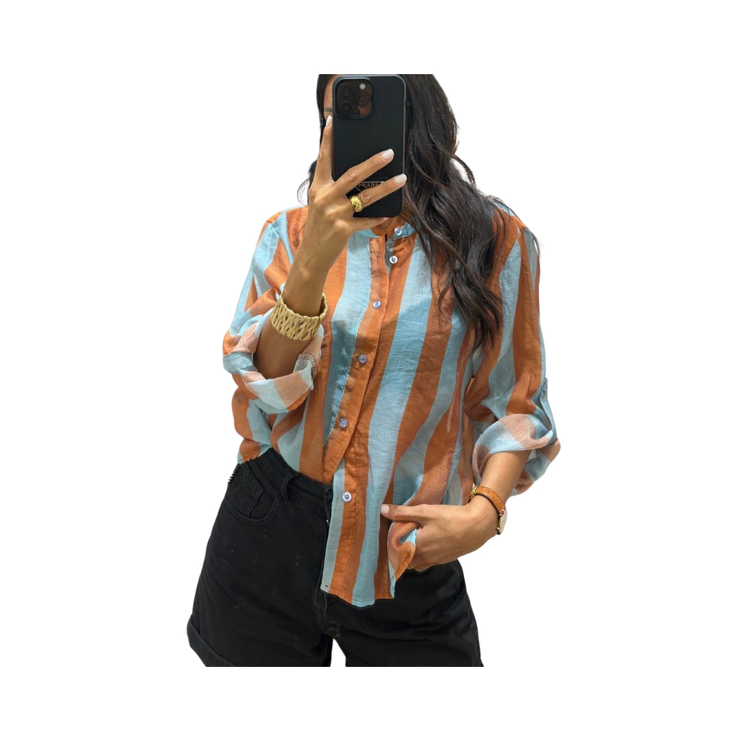 Camicia Rigata Collo Coreano HaveOne

CVS-Q422