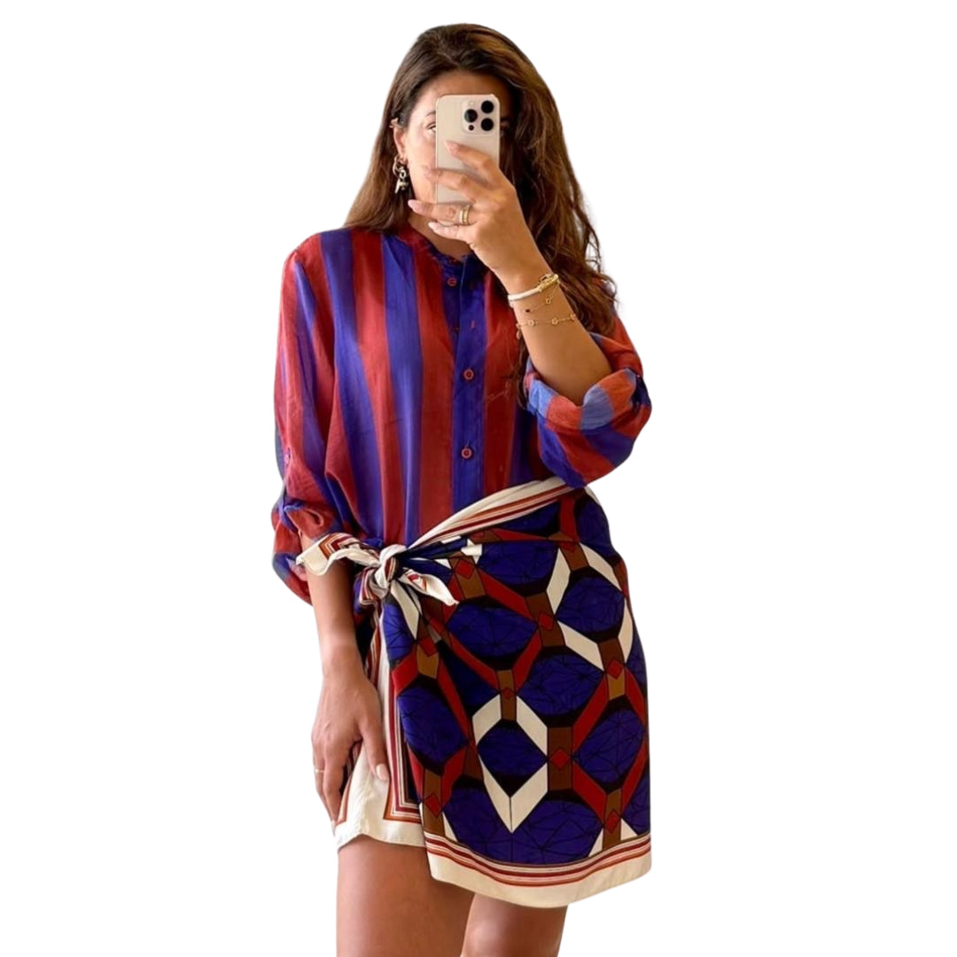Camicia Rigata Collo Coreano HaveOne

CVS-Q422