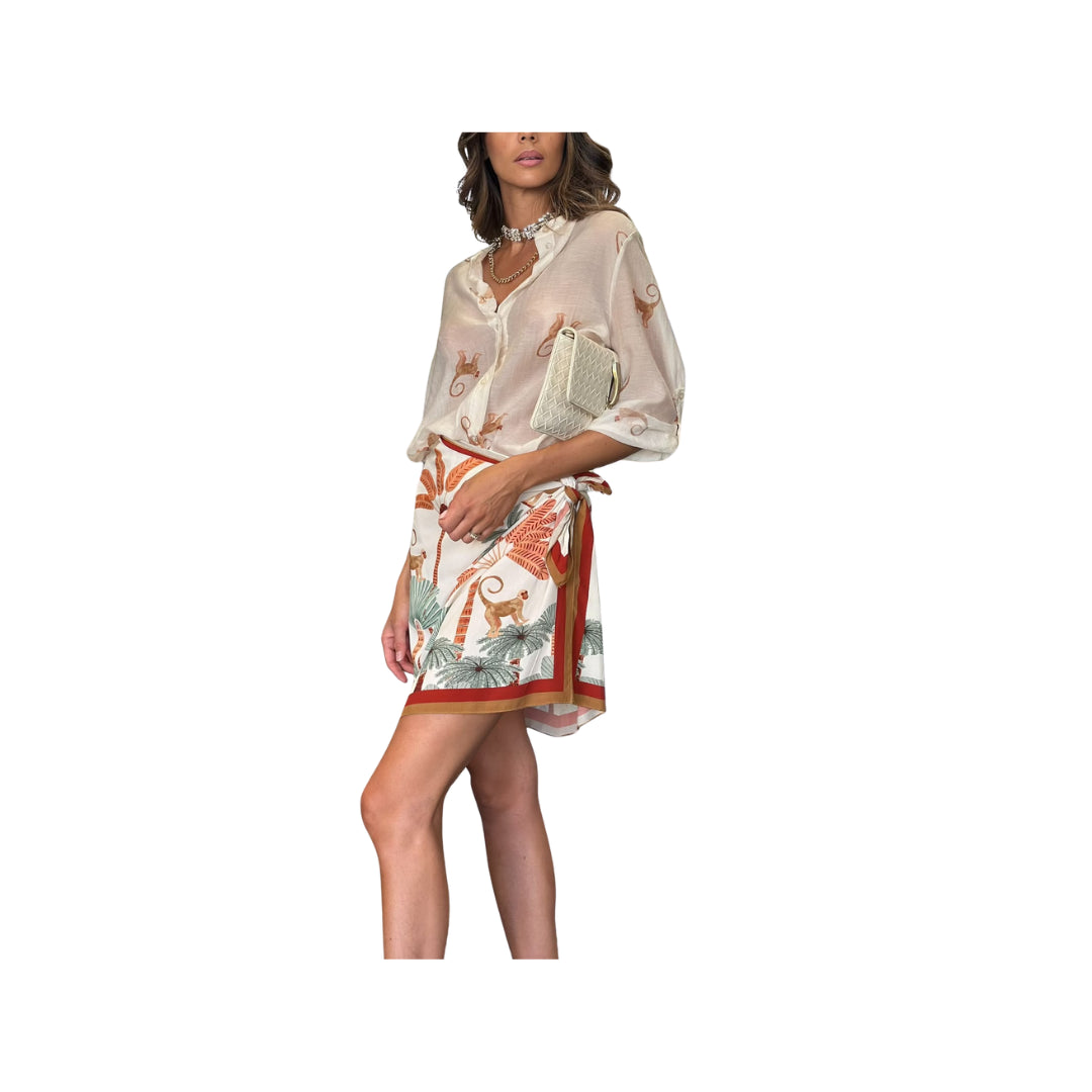 Camicia Coreana Con Stampa Scimmiette HaveOne

CVS-Q493