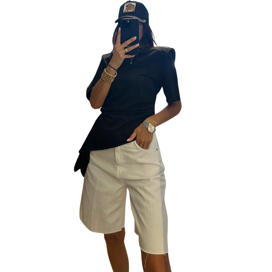 Vicolo Bermuda In Jeans Bianco Modello Nerea 
DAB5395NATURALE