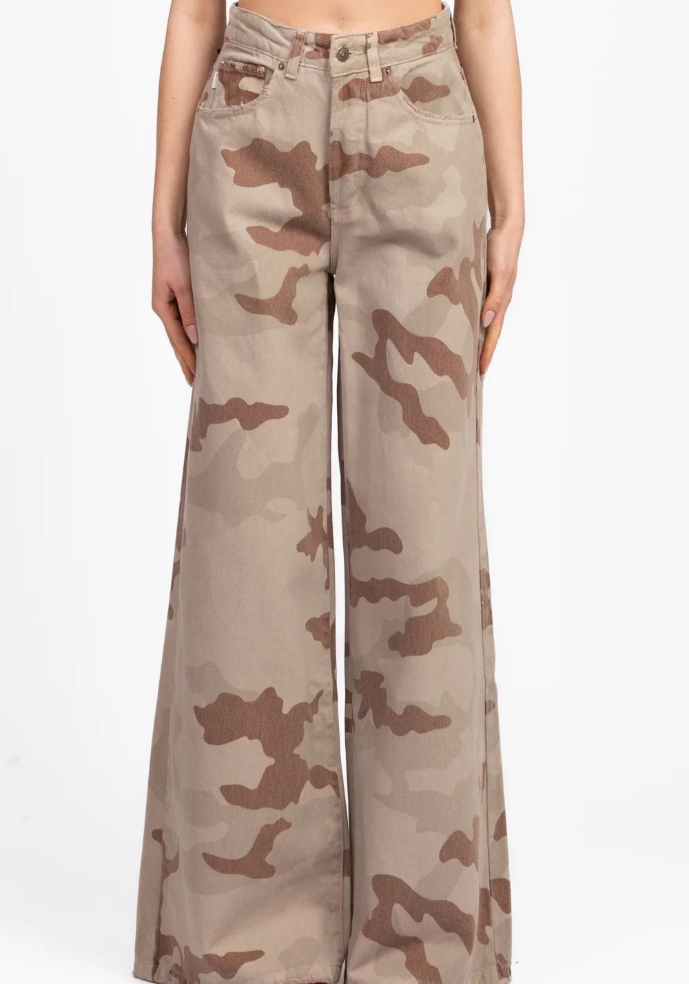 Vicolo Jeans Myrna Palazzo Camouflage