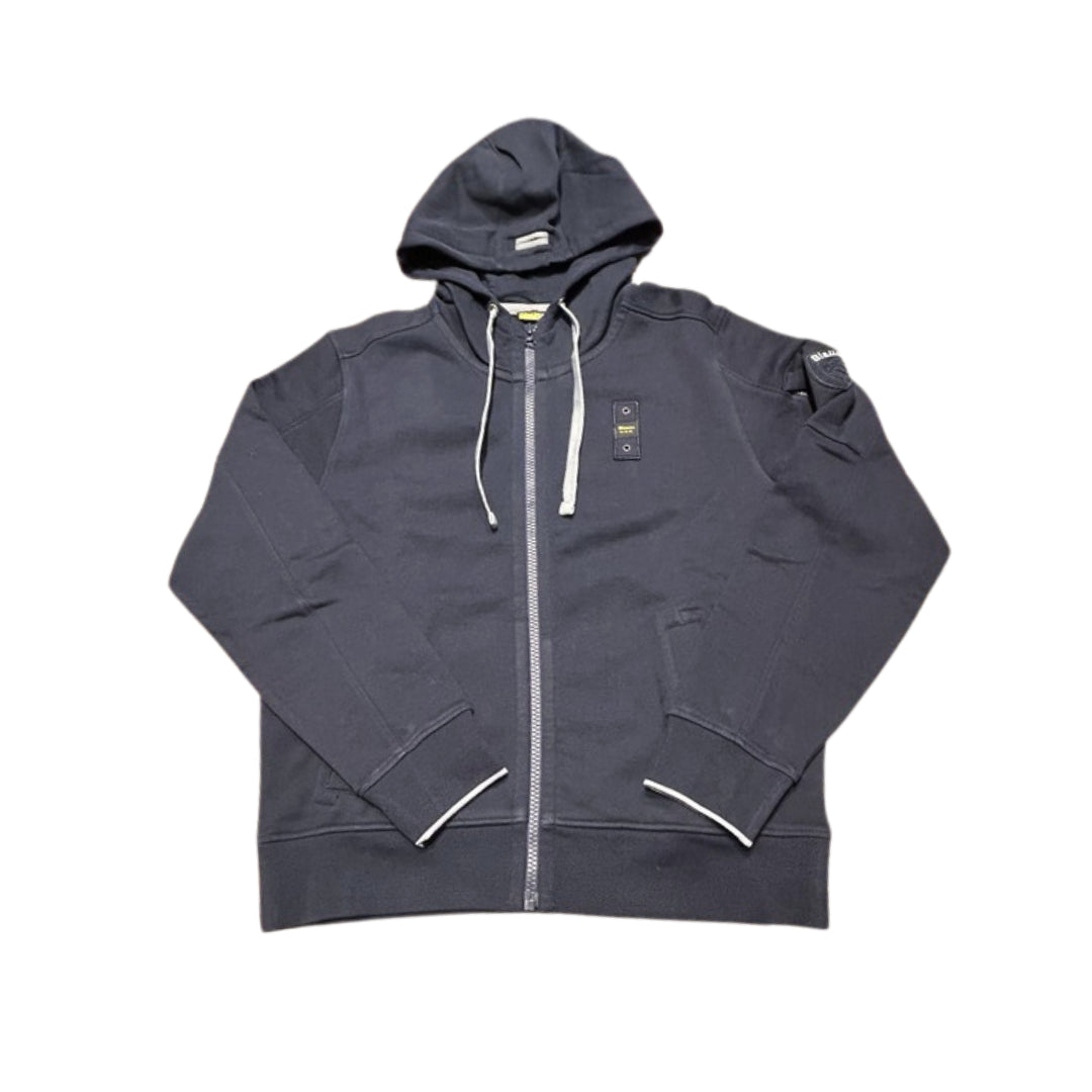 Blauer Felpa Con Zip 

F02184 006948