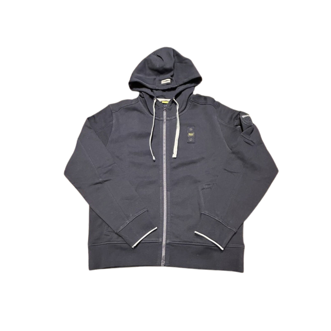 Blauer Felpa Con Zip 

F02184 006948