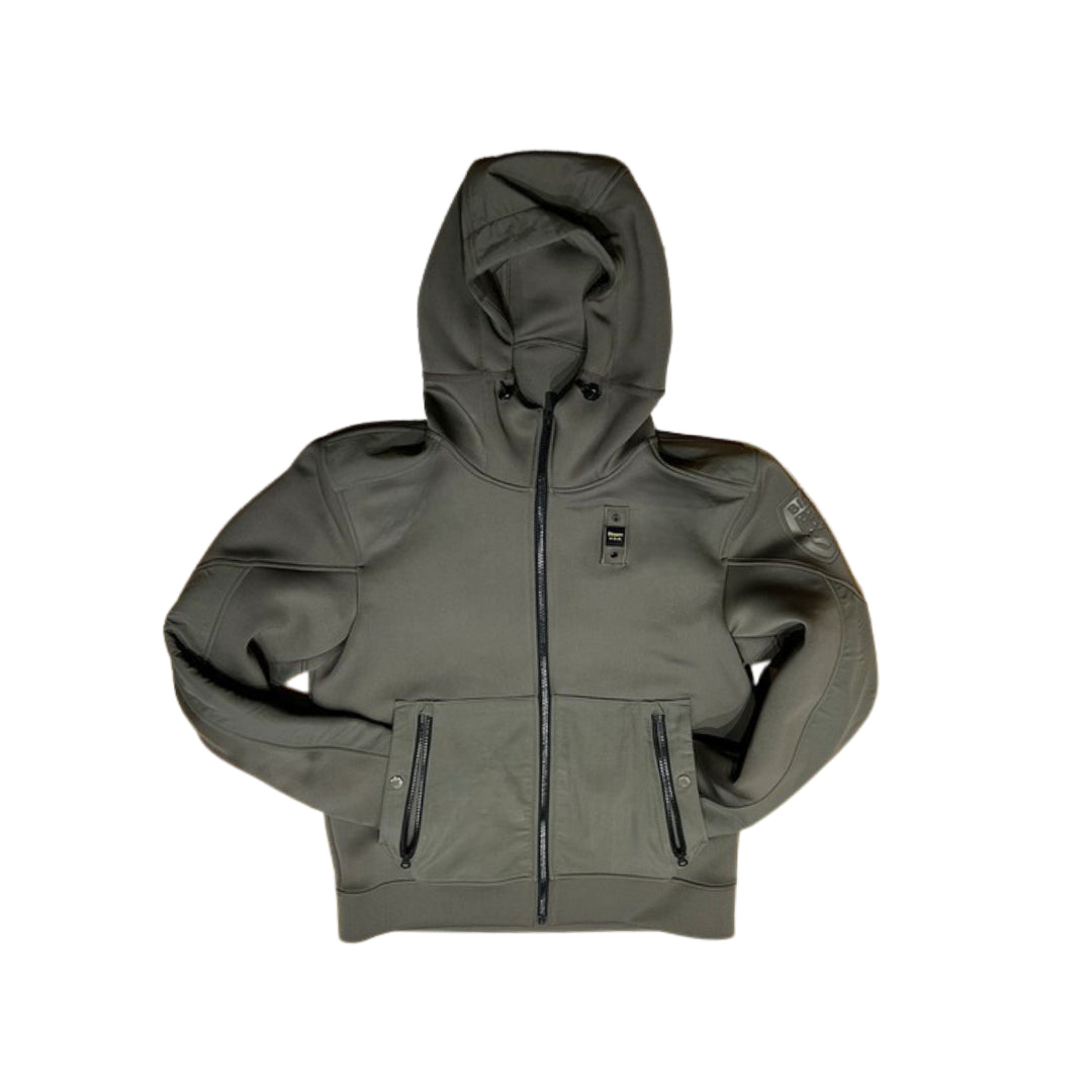 Blauer Felpa Con Cappuccio E Zip

F02253 004745