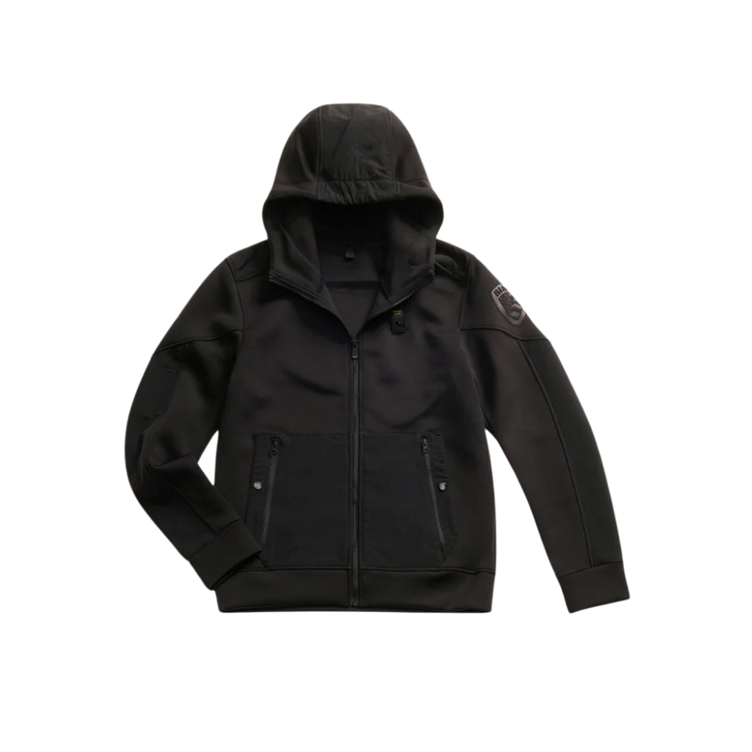 Blauer Felpa Con Cappuccio E Zip

F02253 004745