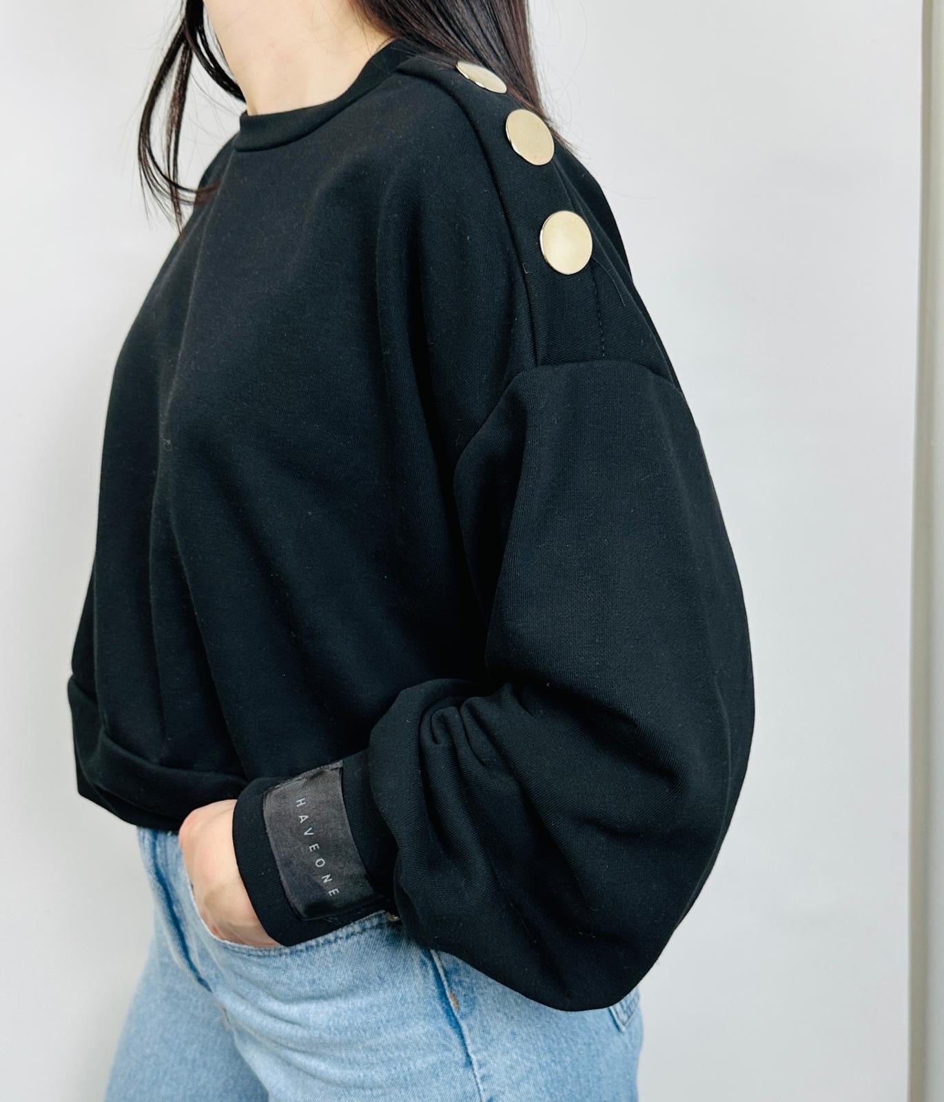 Haveone Felpa a Girocollo