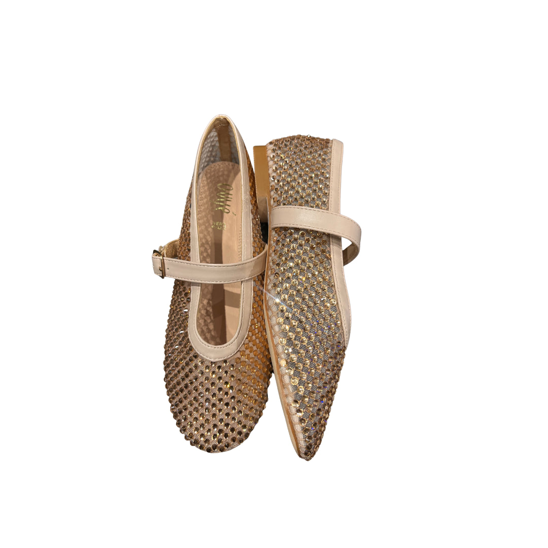 Ovyè Ballerina Con Punti Luce e Cinturino In Vera Pelle 
GD398