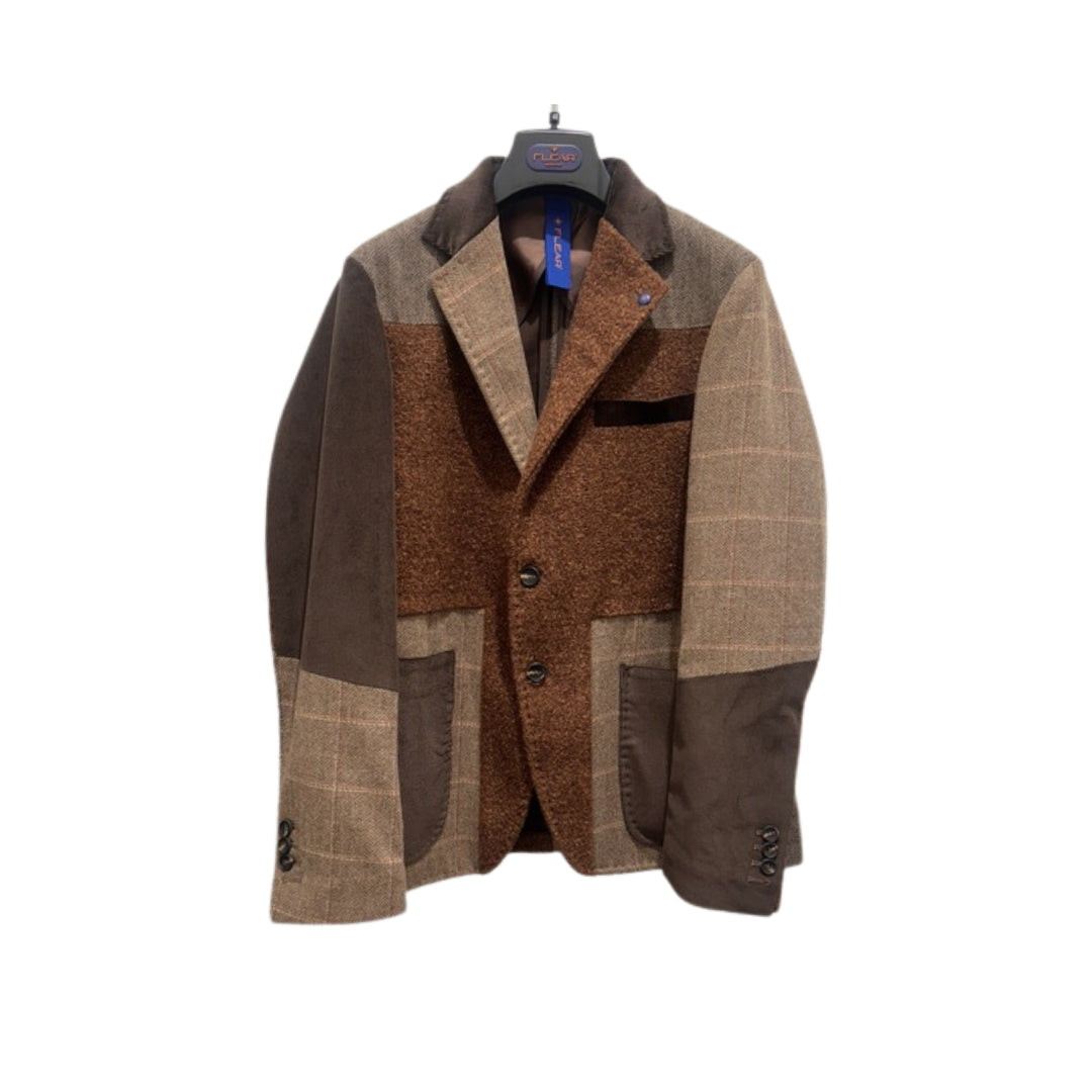 Flear Blazer Con PatchWork