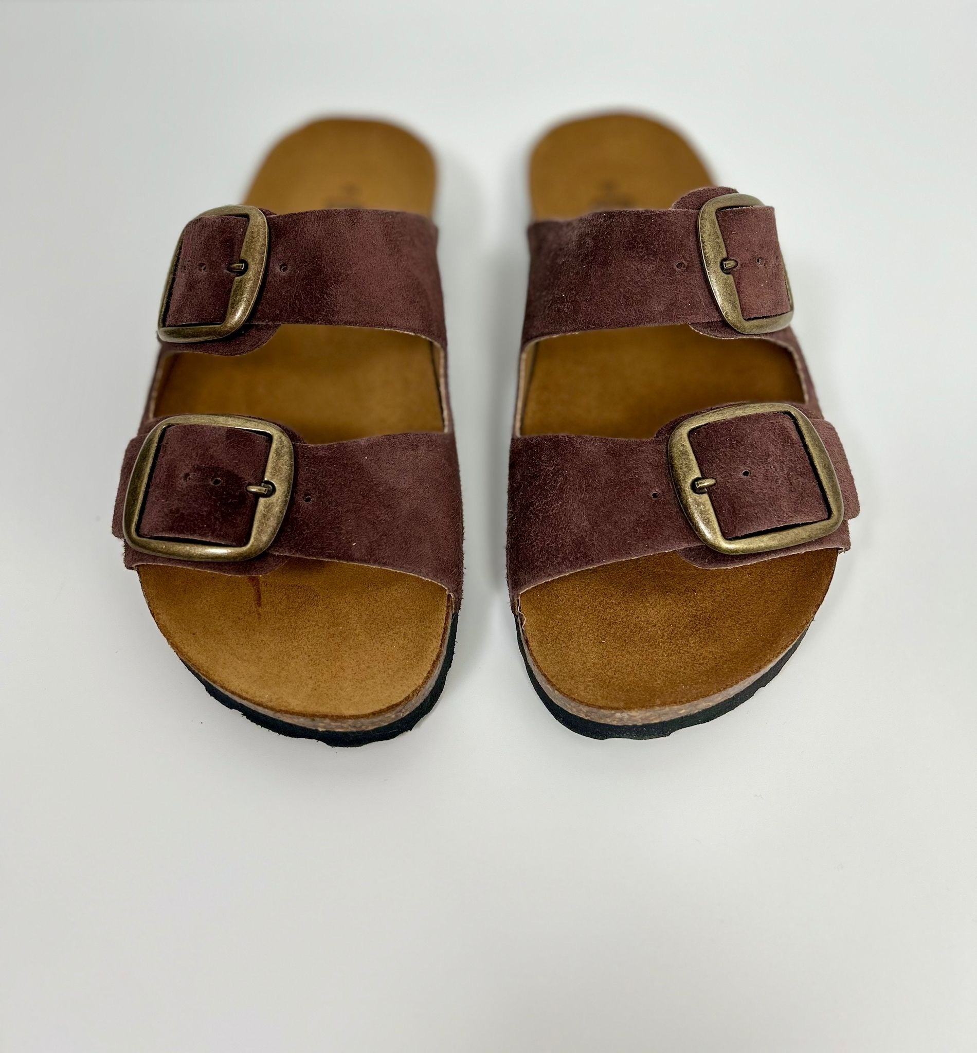 Ovyè Sandali In Pelle Con Fasce