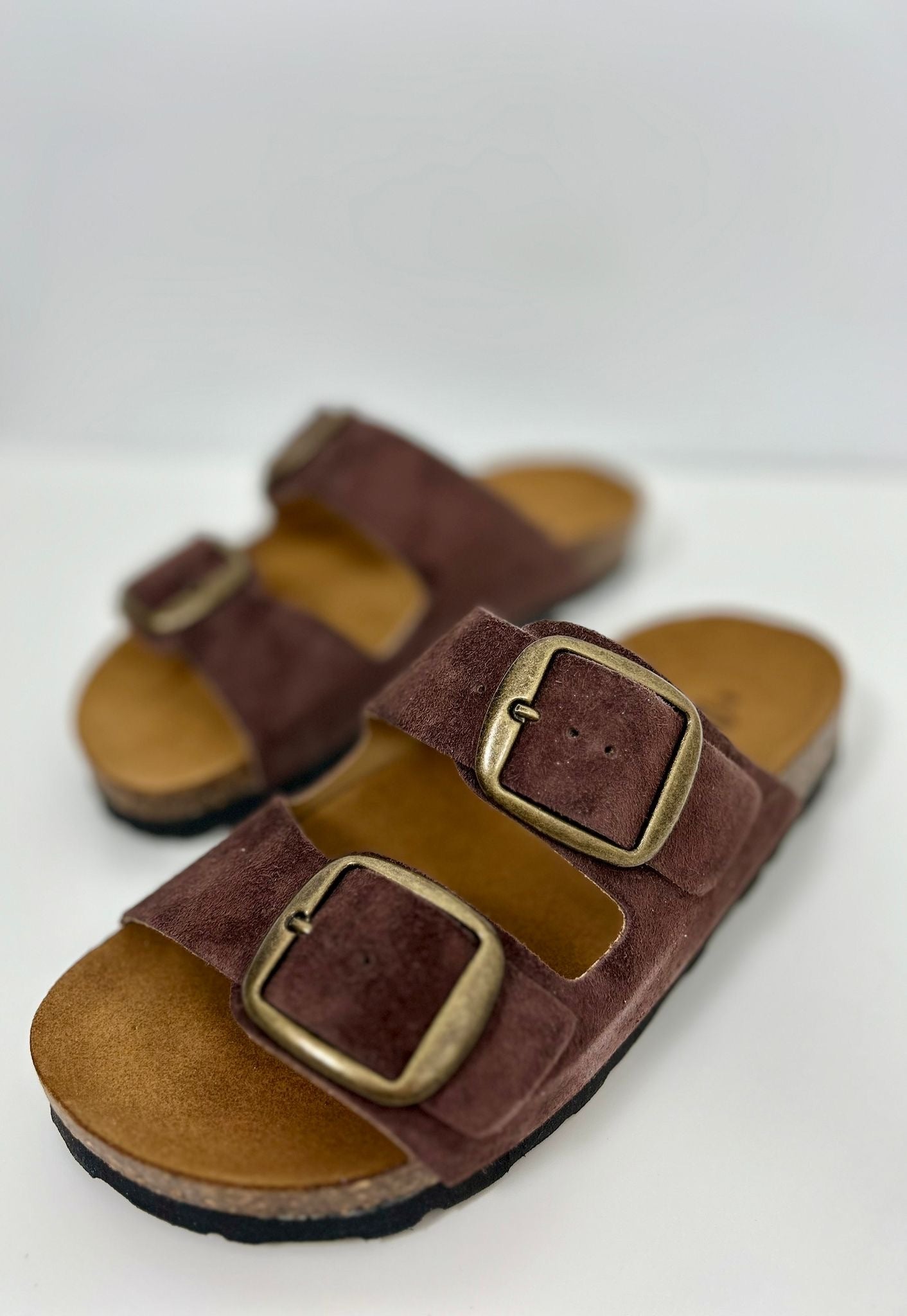 Ovyè Sandali In Pelle Con Fasce