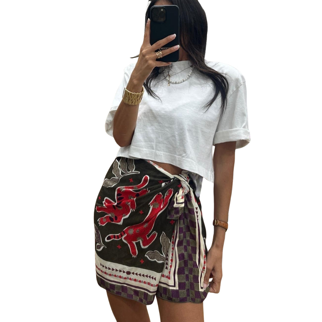 Haveone Gonna Pareo Foulard Stampa Tigri
GVS-Q166FOULARD INDIA