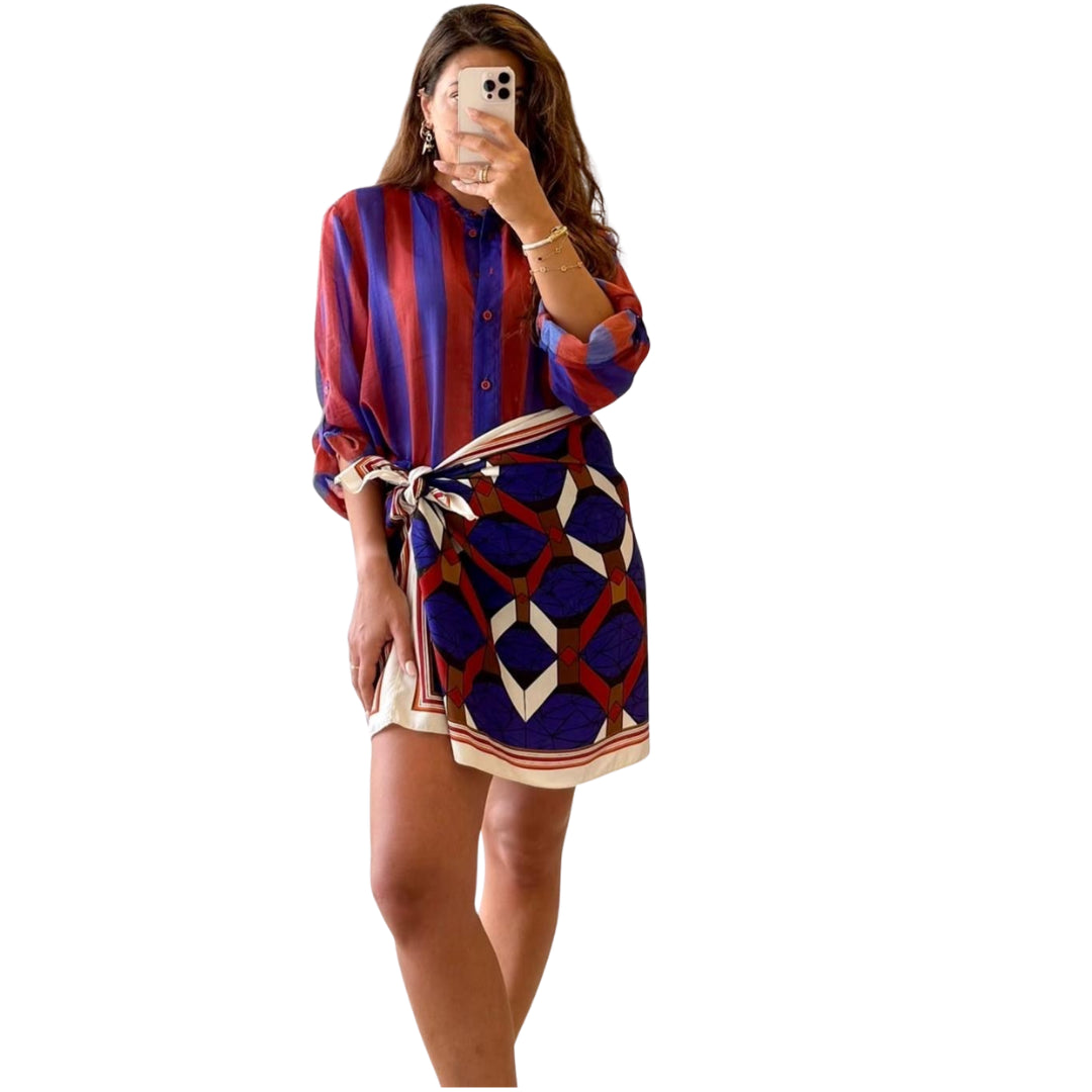 Haveone Gonna Pareo Stampa Geometrica
GVS-Q243GEOMETRICO BLUETTE