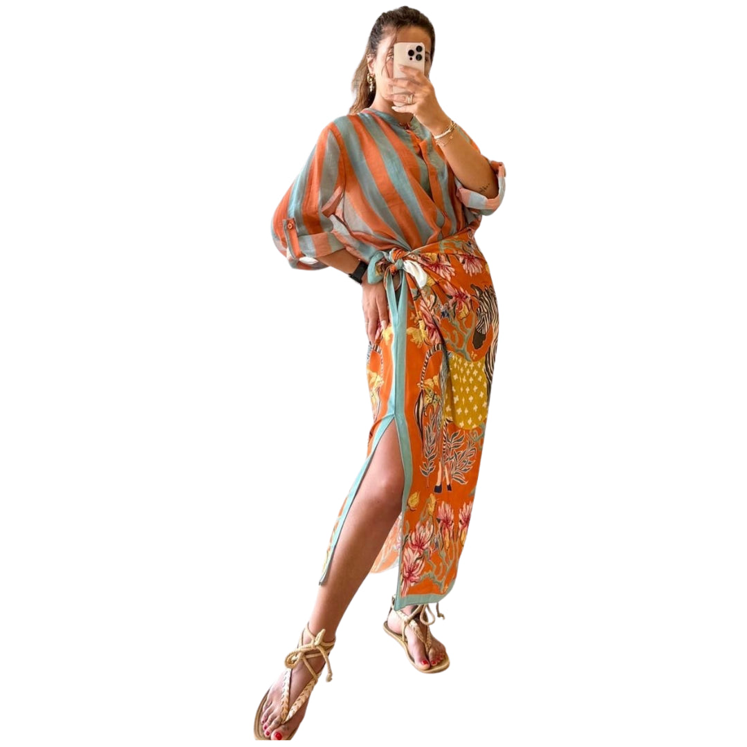 Haveone Gonna Zebra Arancio Lunga
GVS-Q272ZEBRA ARANCIO