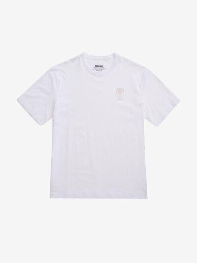 Blauer T-Shirt Con Logo