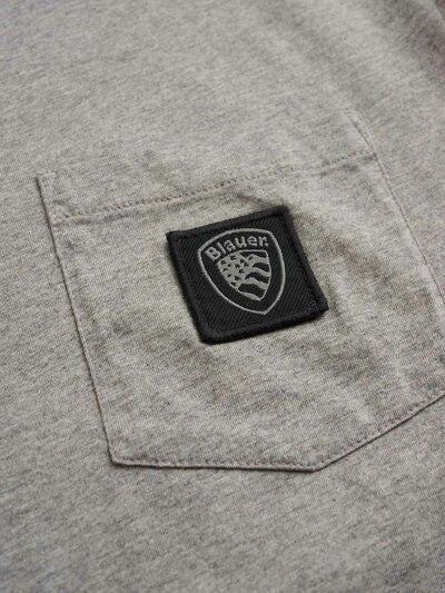 Blauer T-Shirt Melange Crowell