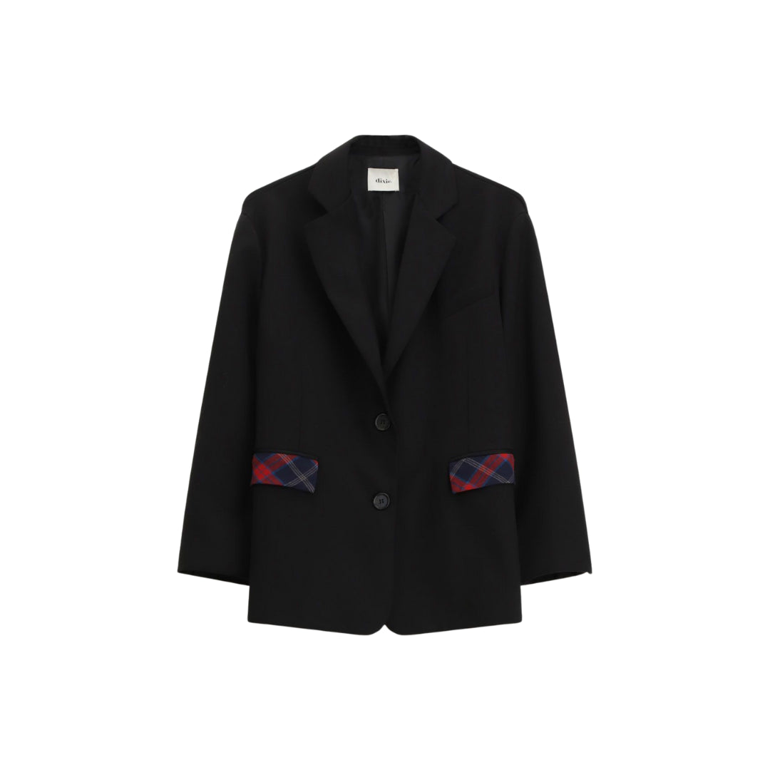 Dixie Blazer Con Tasche Fantasia a Quadri e Chiusura a Bottone

JDN9KII