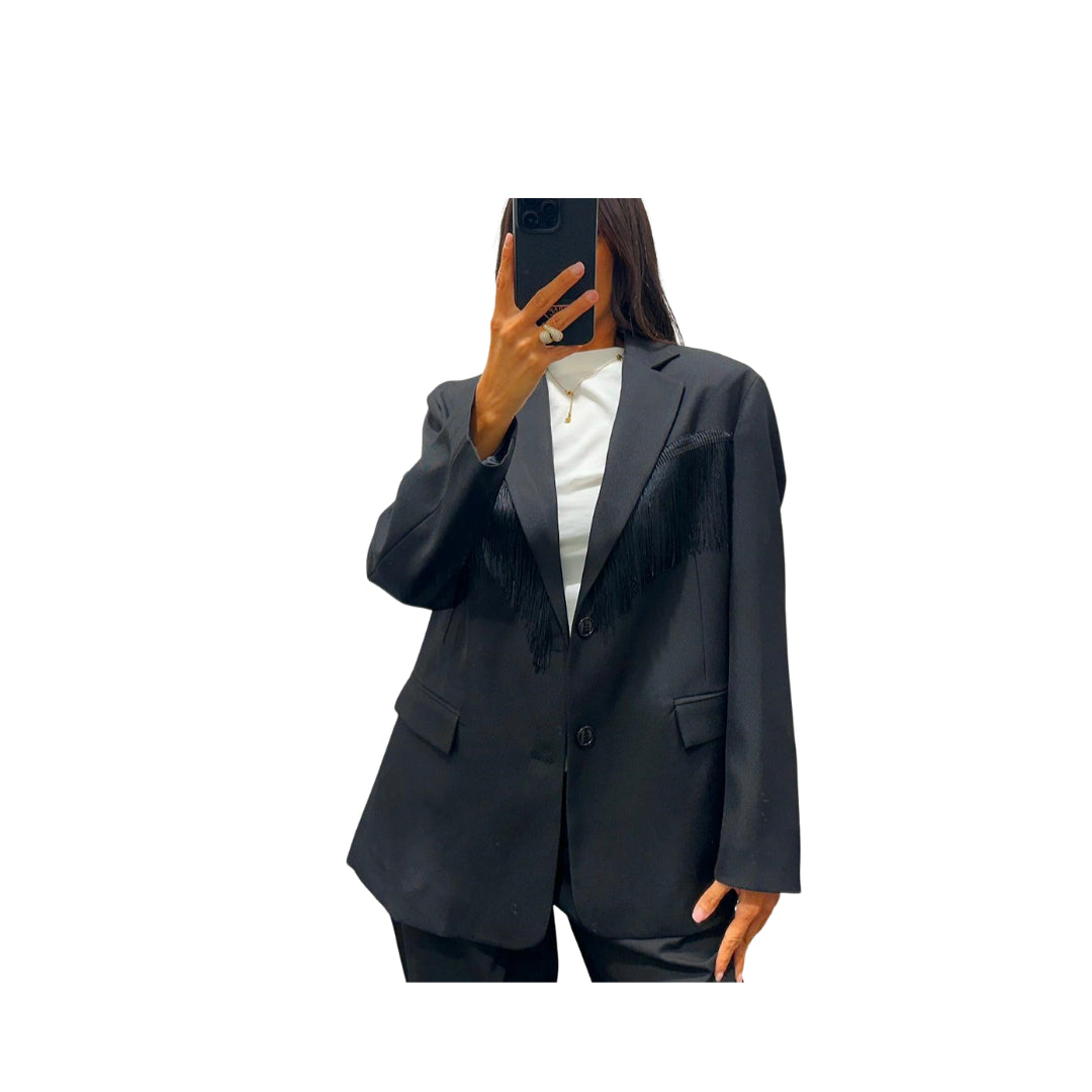 Blazer Haveone con Frangia
JIA-R074NERO
