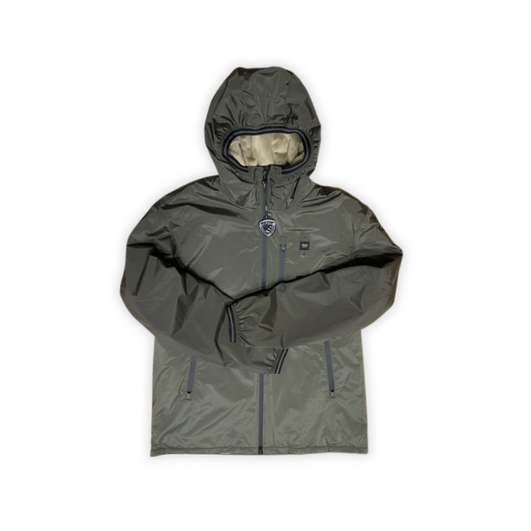 Blauer Giacca Con Cappuccio