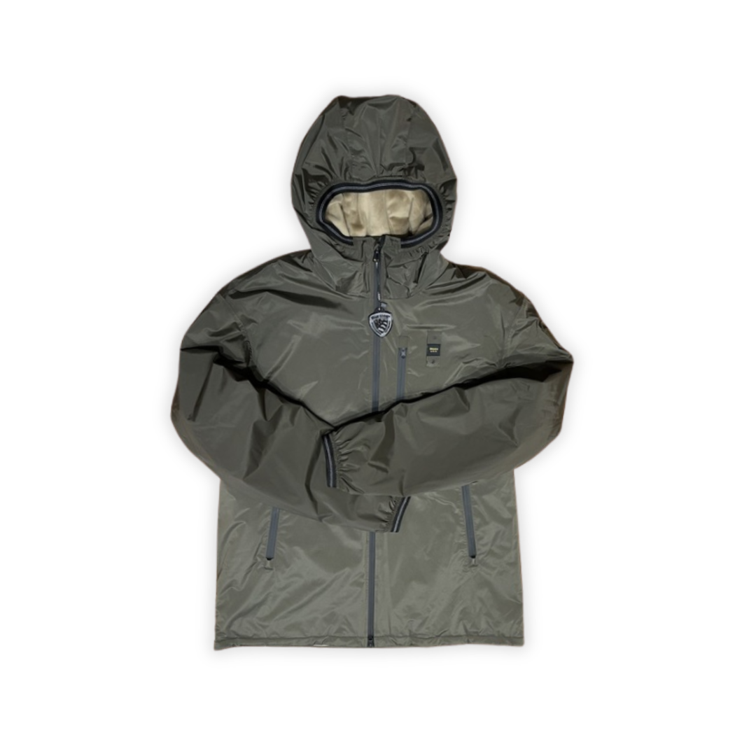 Blauer Giacca Con Cappuccio