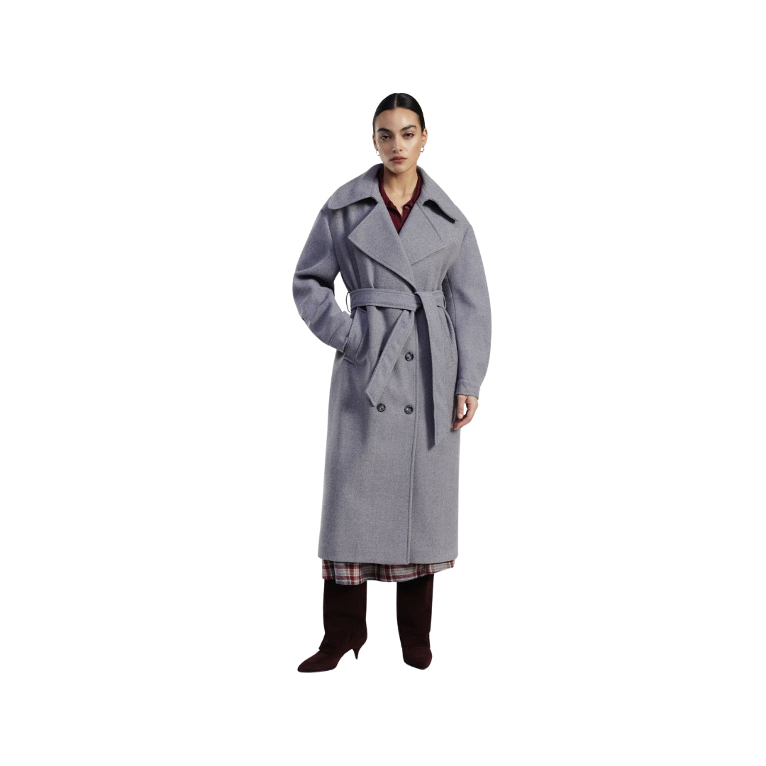 Dixie Cappotto Doppiopetto Con Cintura E Maxi Revers

K845Y020