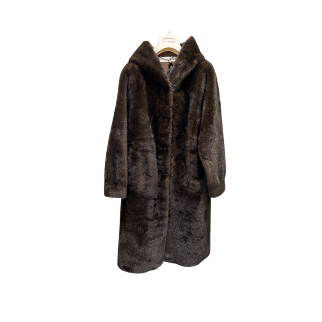 Haveone Pelliccia Lunga Con Cappuccio

KCT-P019