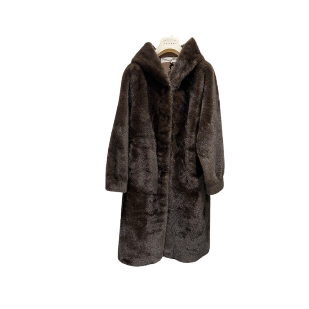 Haveone Pelliccia Lunga Con Cappuccio

KCT-P019