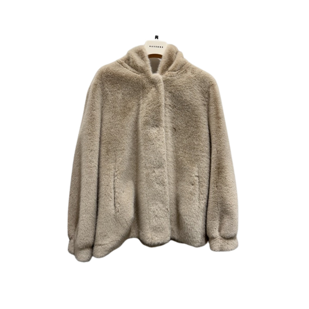 Haveone Pelliccia Cappuccio Bomber

KDY-P034