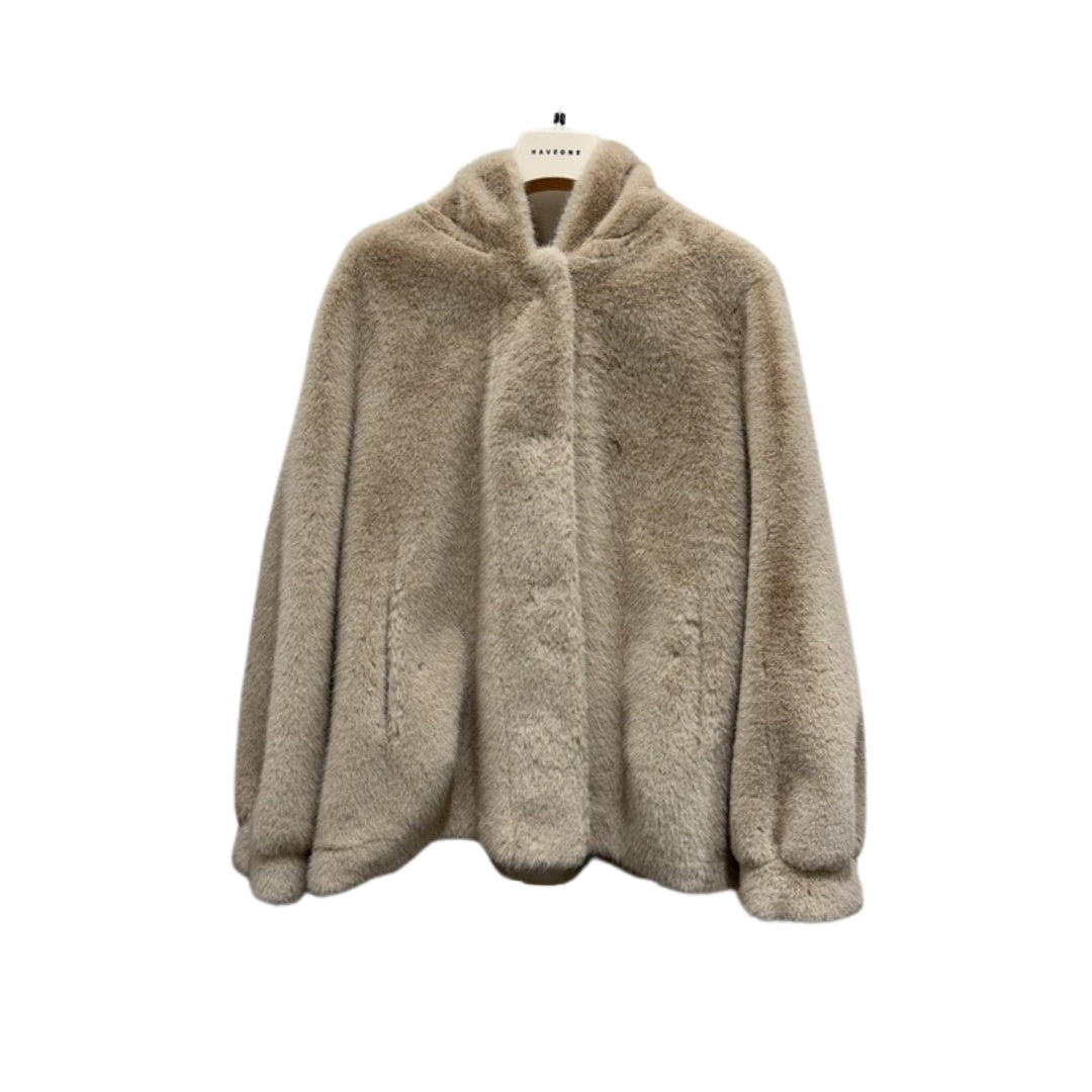 Haveone Pelliccia Cappuccio Bomber

KDY-P034