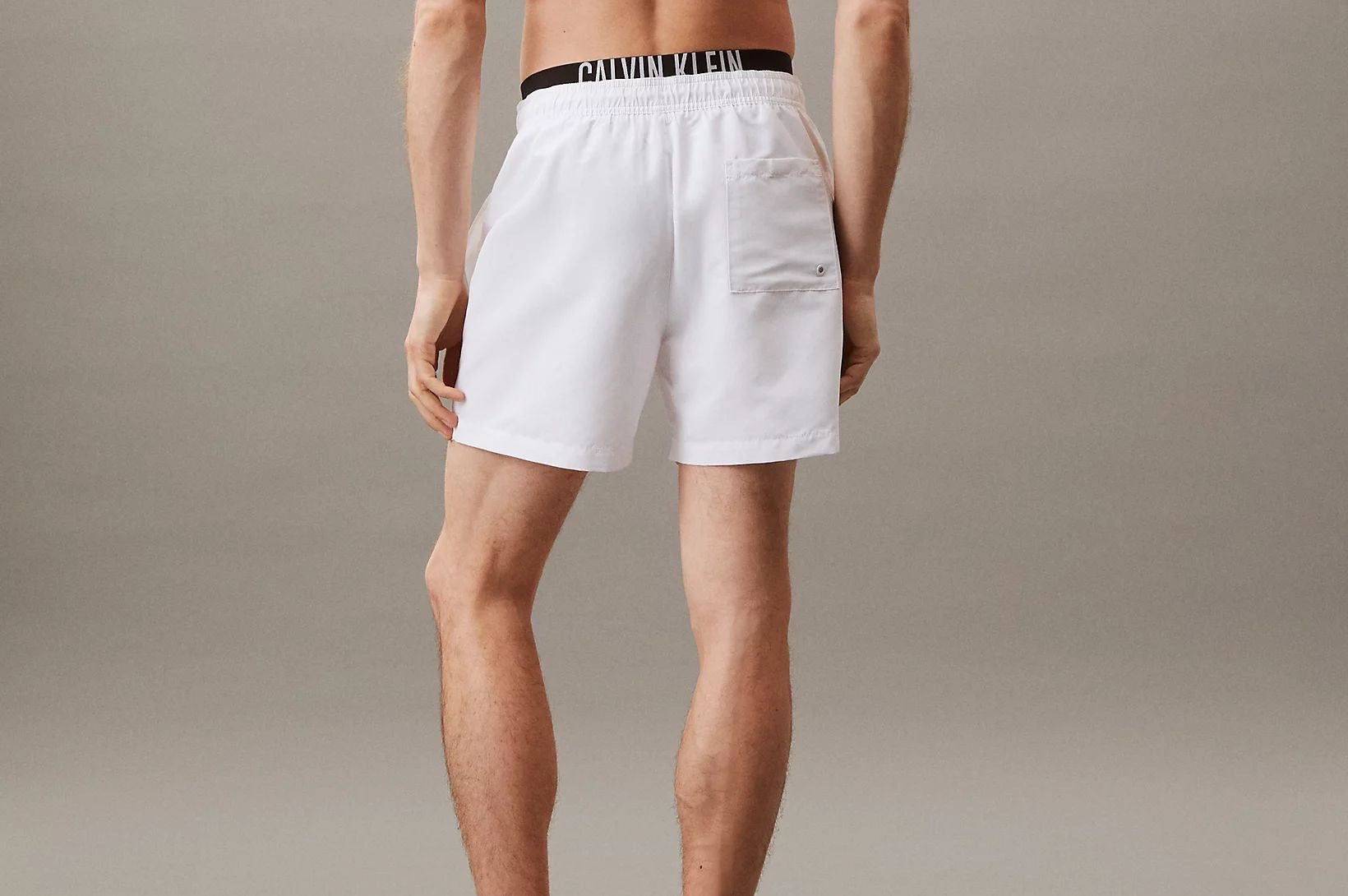 Calvin Klein Costume Da Bagno Corti Con Fascia In Vita Doppia