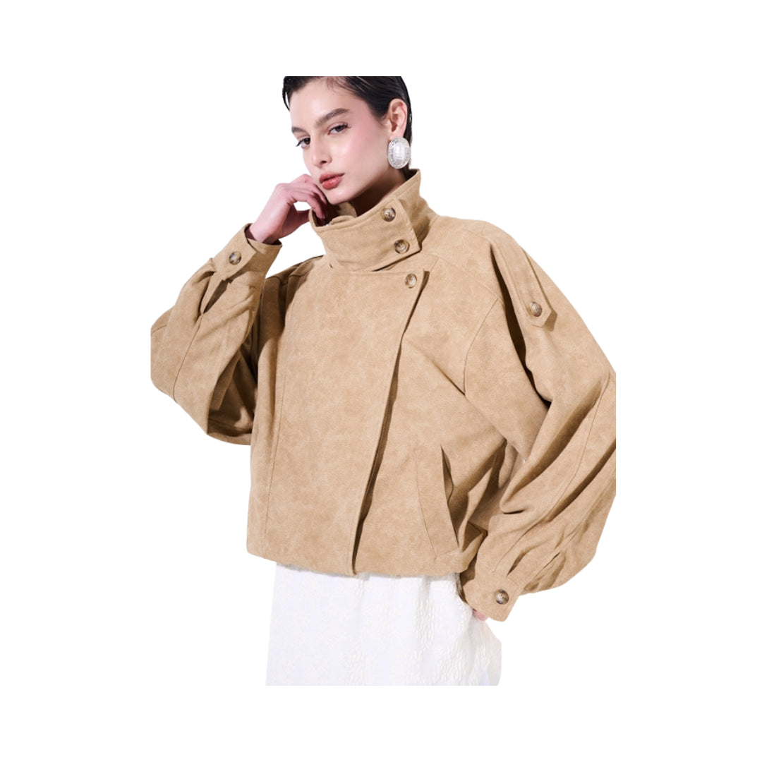 KikiSix Bomber Over Crosta con Collo Alto Safari 
KXGB2298