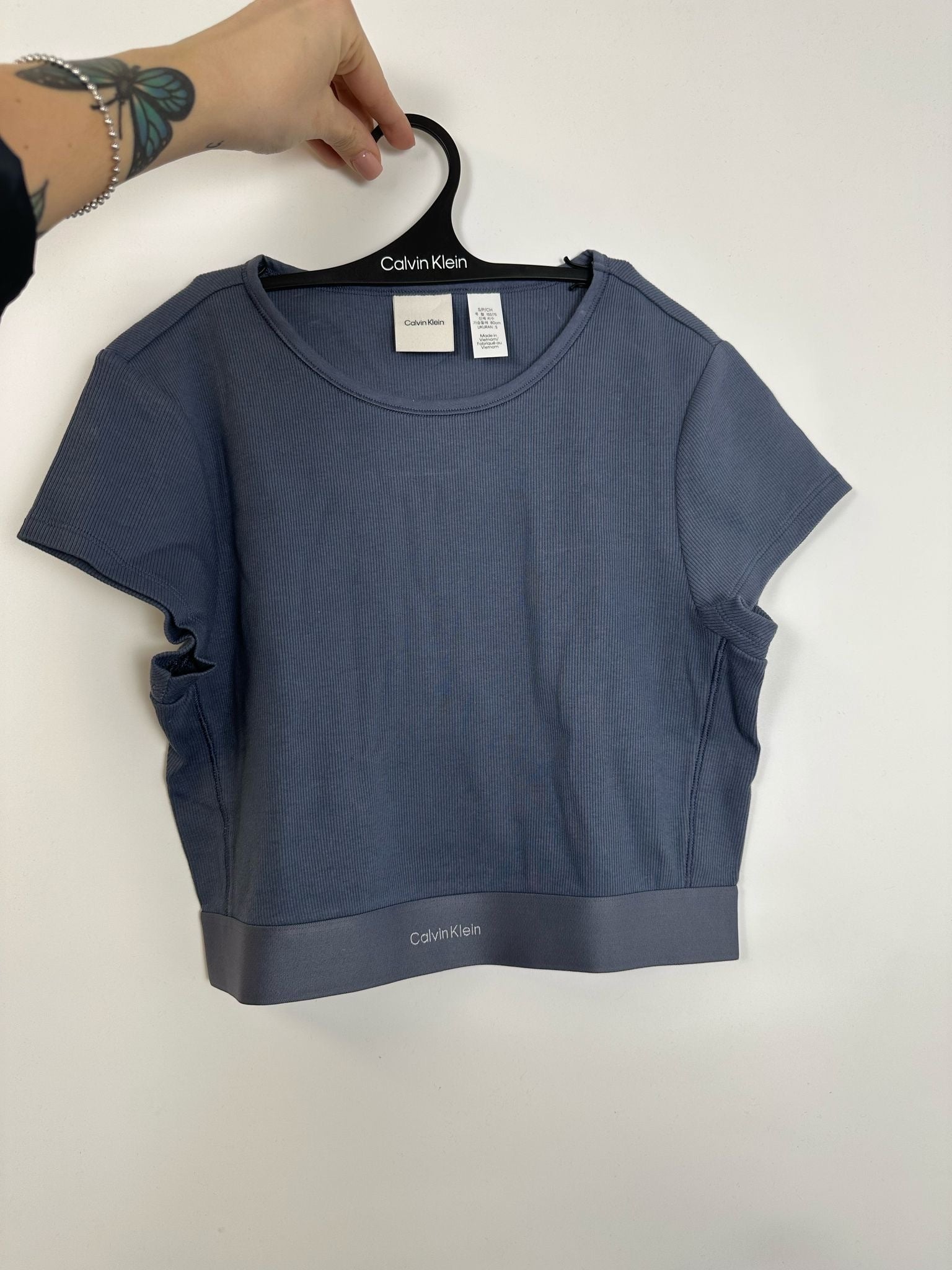 Calvin Klein T-Shirt Lounge Corta  Cotton Stretch Rib