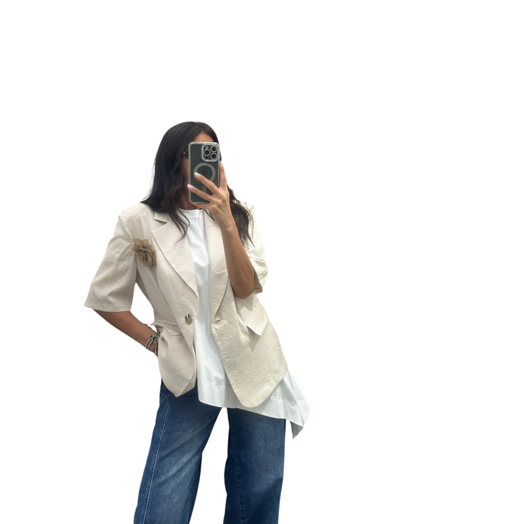 Philia Loft Blazer Con Spilla