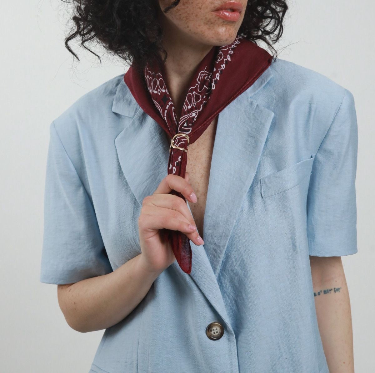 Susy Mix Blazer Mezze Maniche con Bandana