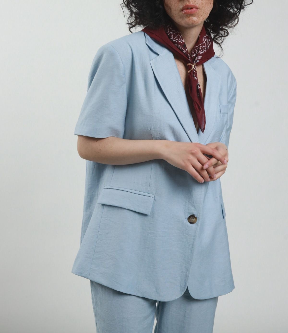 Susy Mix Blazer Mezze Maniche con Bandana