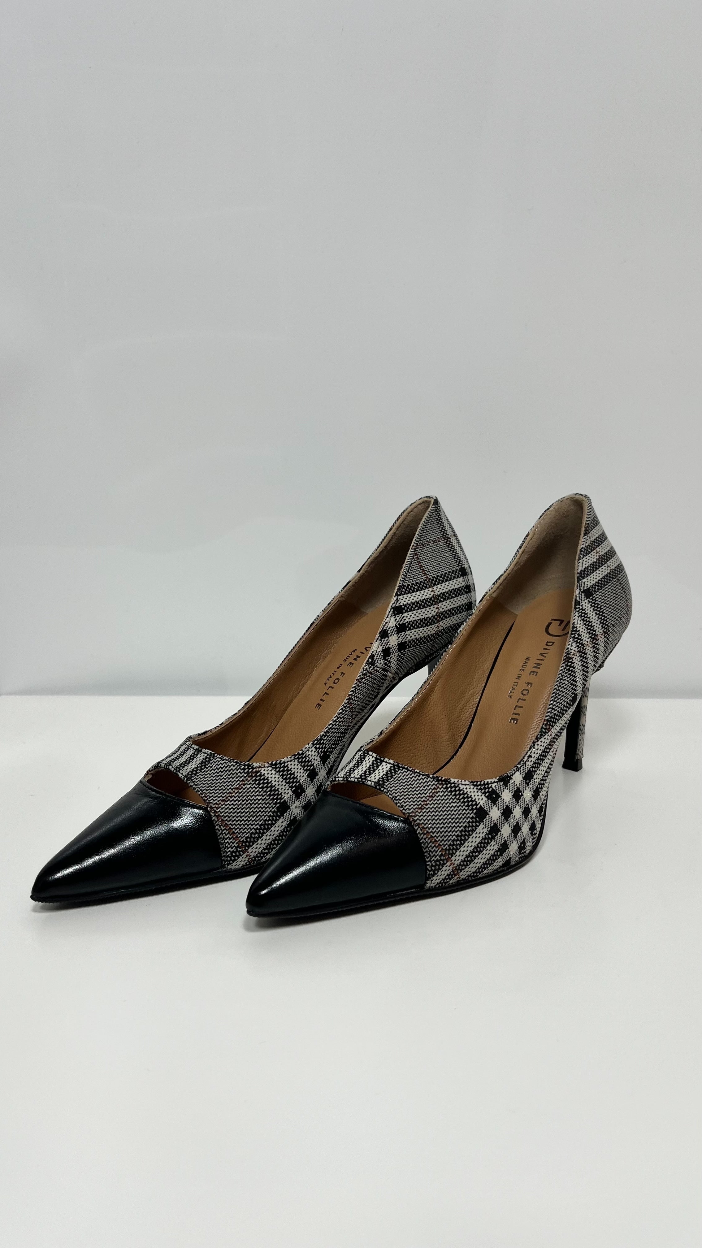 Divine Follie DéColleté Scozzese Moro Con Punta Lucida