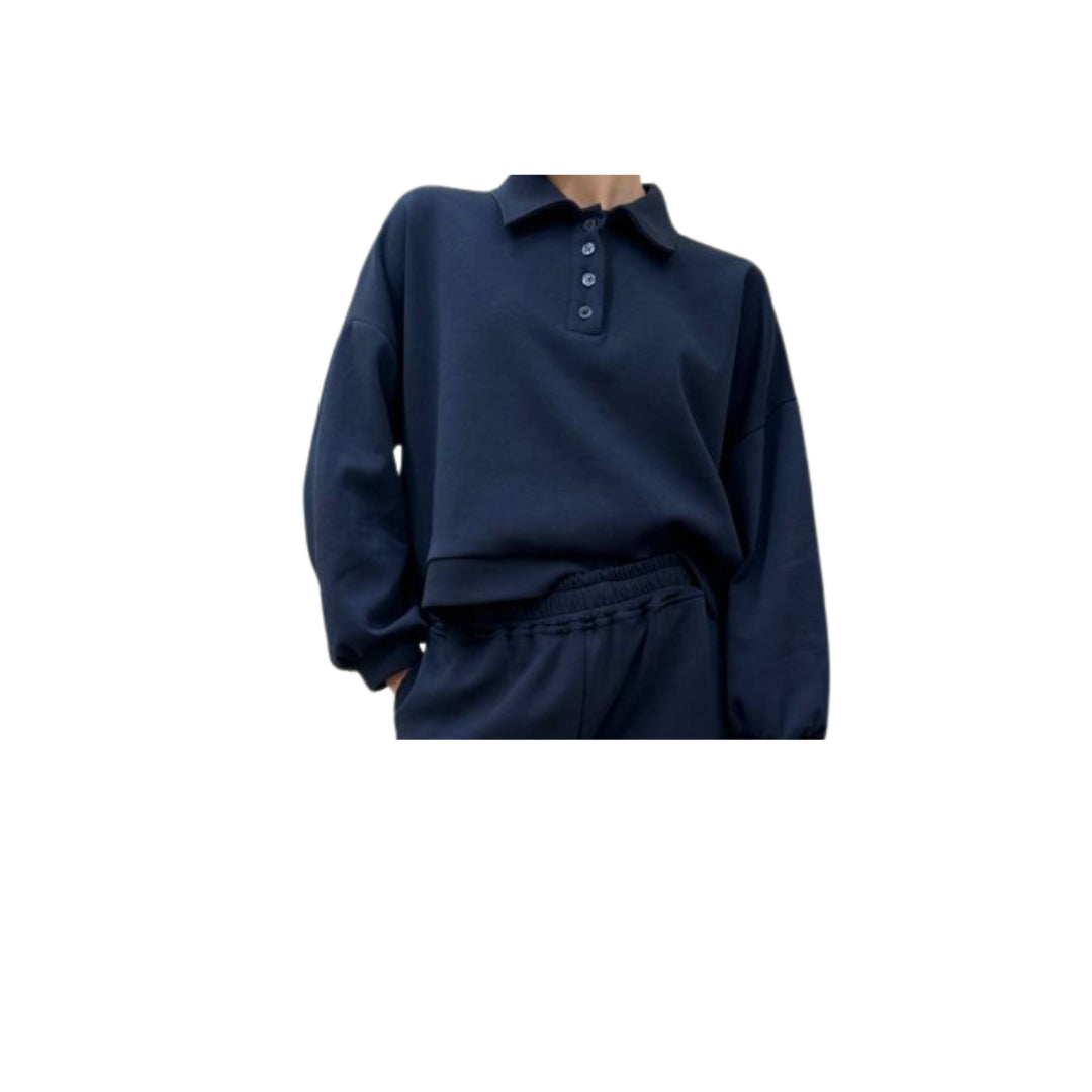 Felpa Crop Modello Polo Cioccolato HaveOne  

MJK-Q042CIOCCOLATO