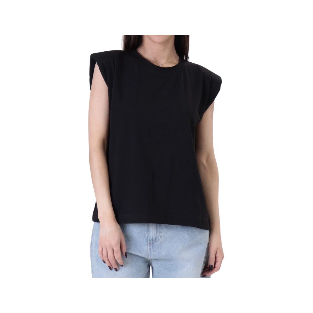 HaveOne T-Shirt Spalle Imbottite 
MJS-Q059BIANCO