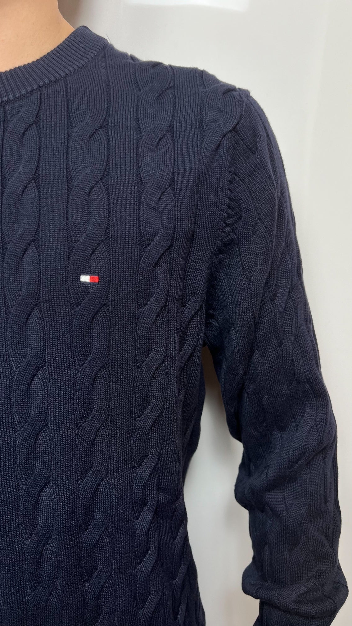 Tommy Hilfiger Pullover in maglia intrecciata con Bandierina

MW0MW33132