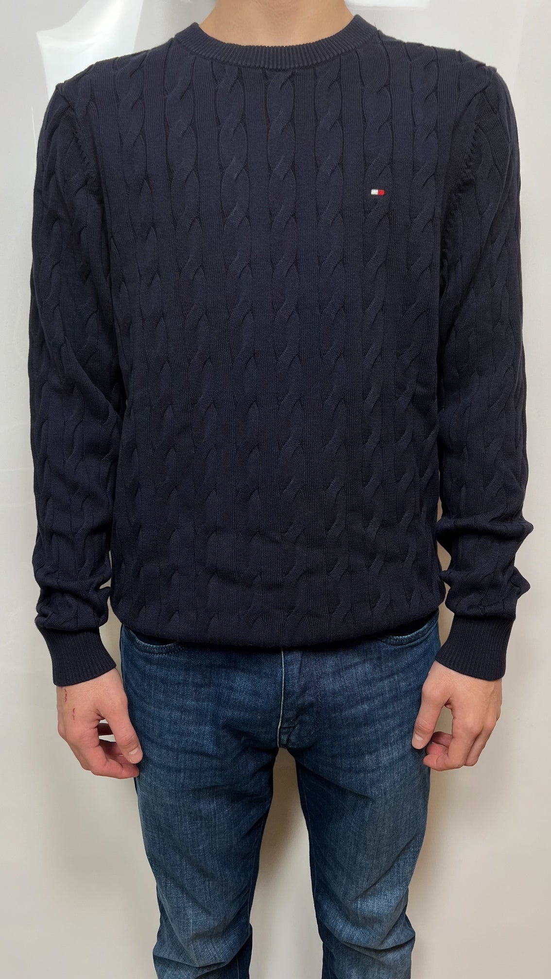 Tommy Hilfiger Pullover in maglia intrecciata con Bandierina

MW0MW33132