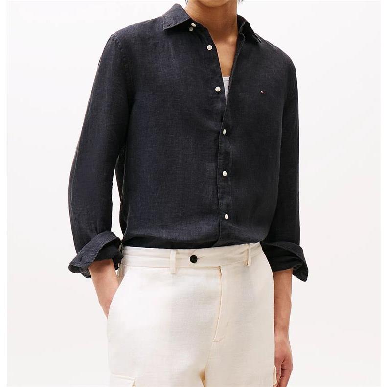 Tommy Hilfiger Camicia Regular Fit In Puro Lino